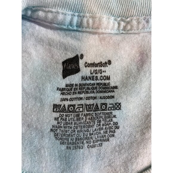 Hanes ComfortSoft Unisex Tie Dye TShirt Large Pastel Swirl Casual Boho Hippie - Picture 4 of 6